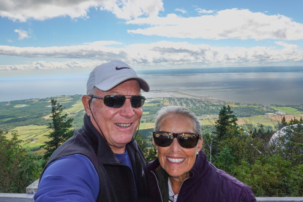 Carleton Su Mer and the peninsula behind us...