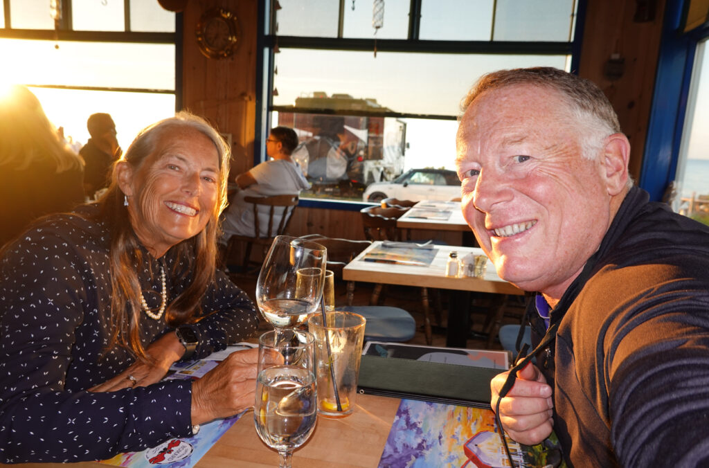 The view and Restaurant right behind our campsite....