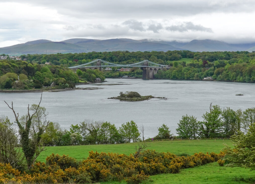 Driving around Anglesey Island Loop..
