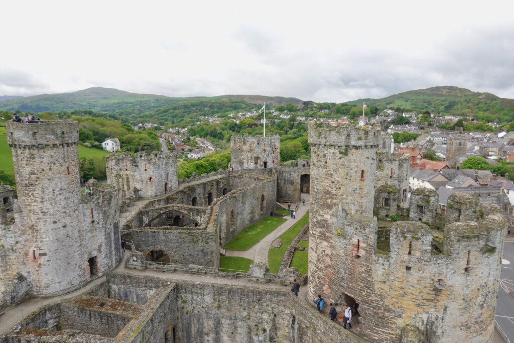 Touring Conwy Castle...