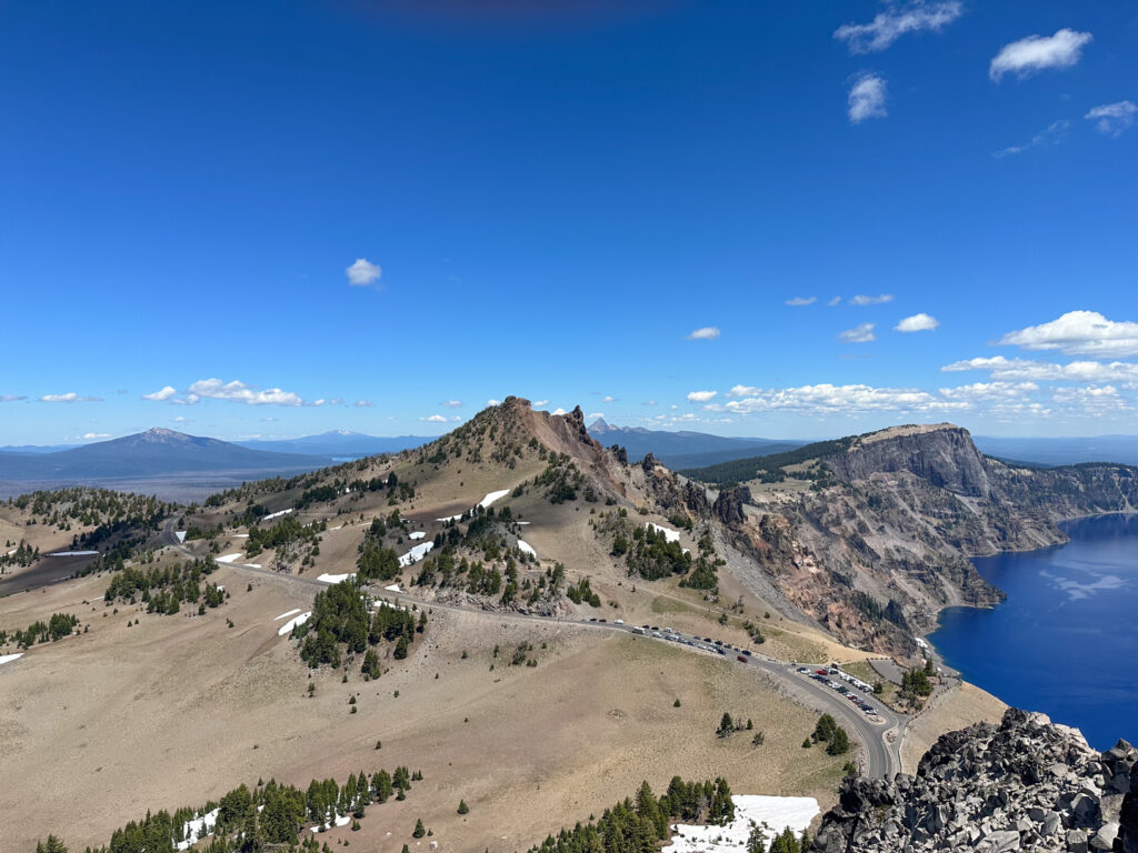 The view down to the trail head...