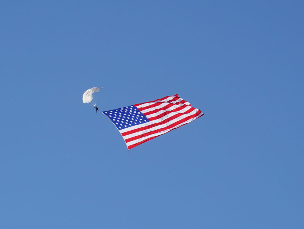 The Parachutists...
