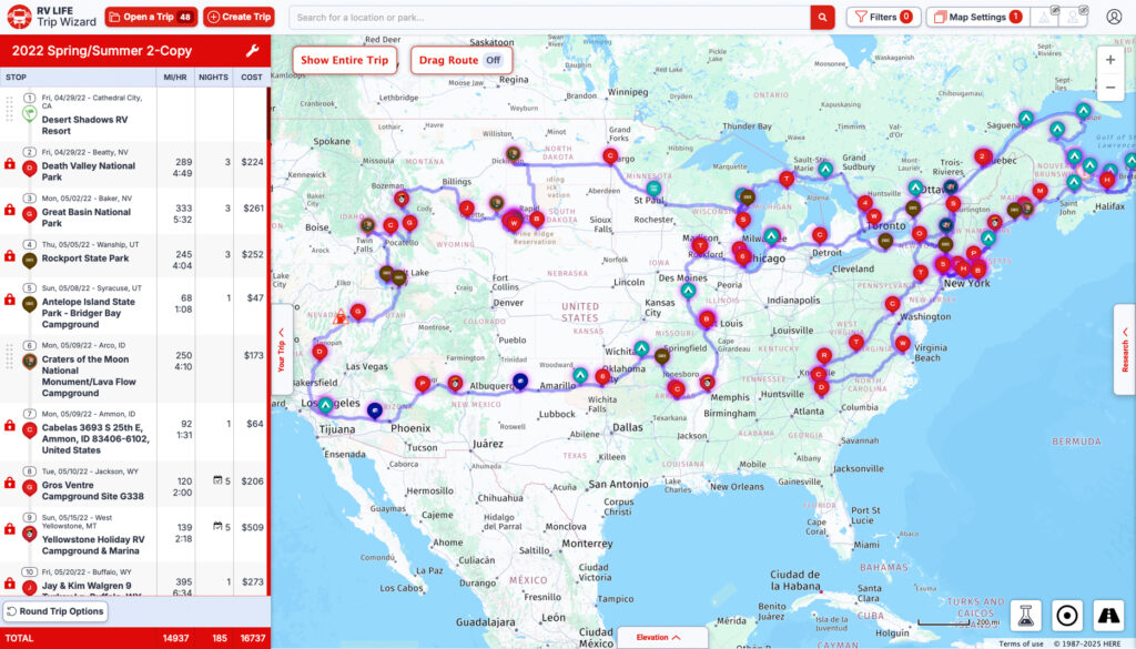 RV Trip Wizard Screenshot