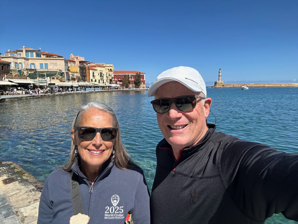 Walking along Rhodes. Greece waterfront...