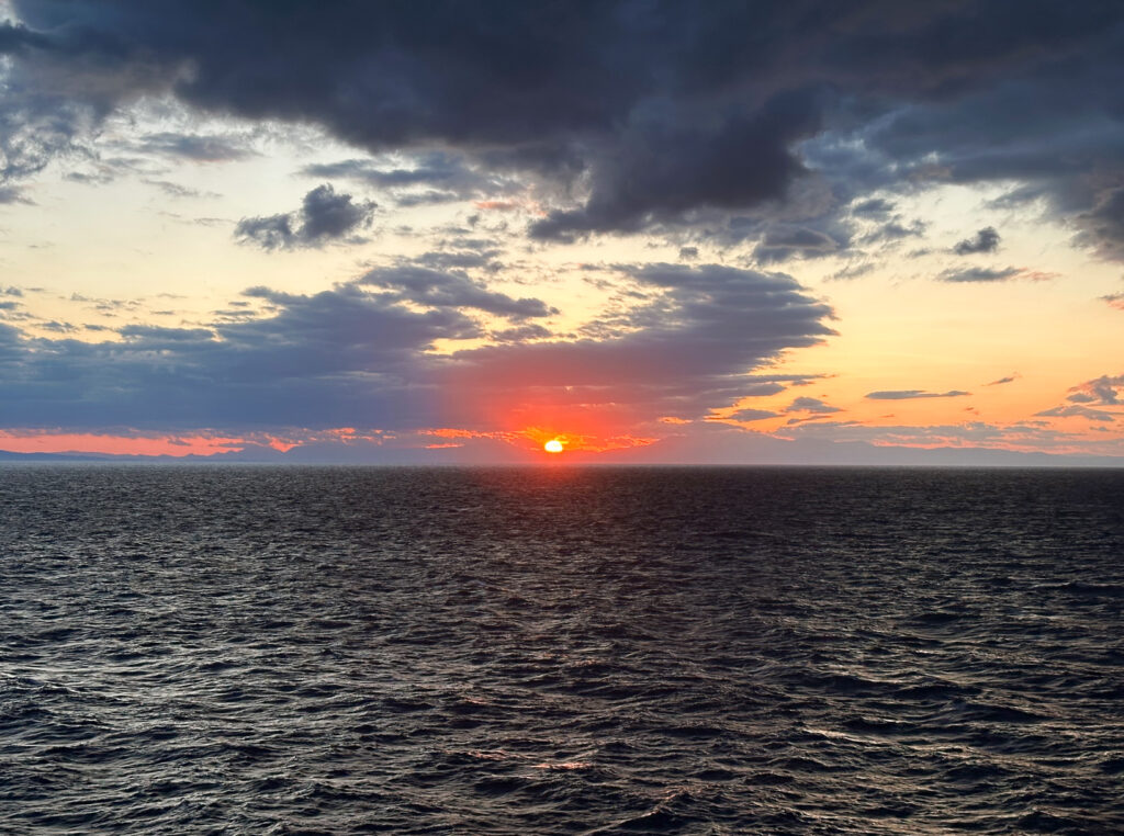 Sailing West in the Mediterranean Sea...